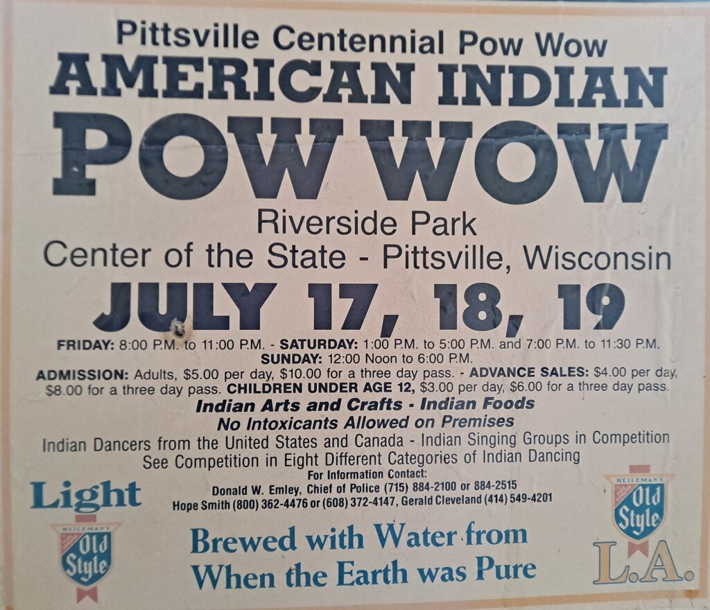 Pow-Wow Advertising Poster 1987