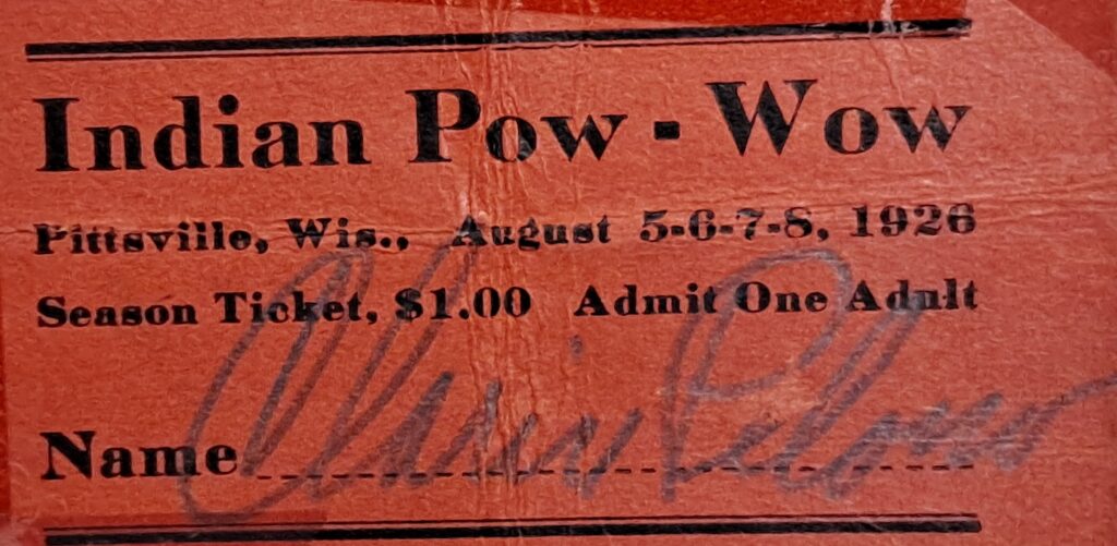 Pow-Wow Ticket 1926