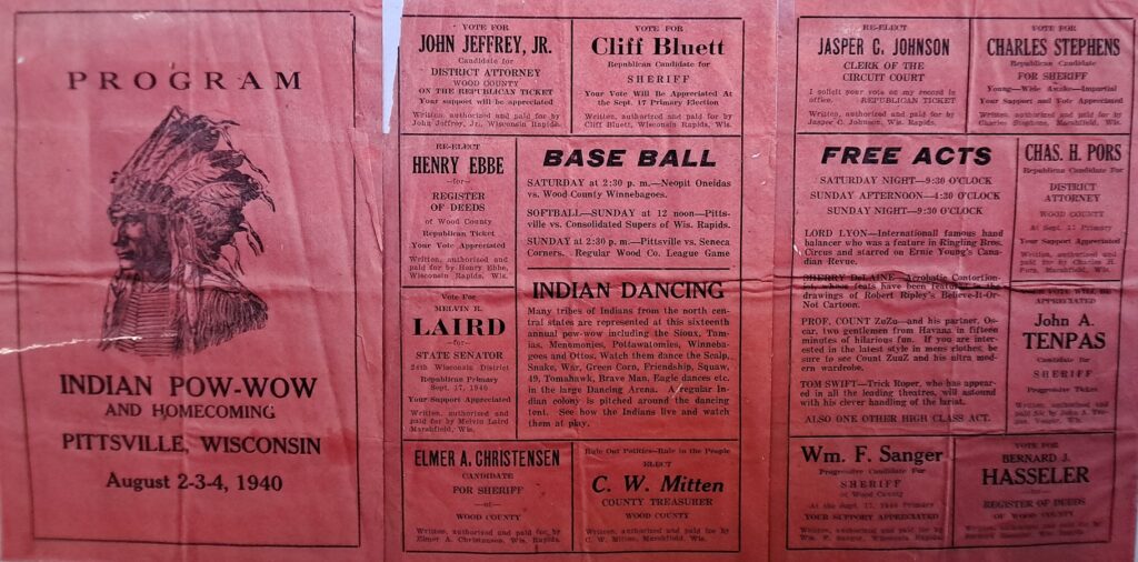 1940 Pow-Wow Program